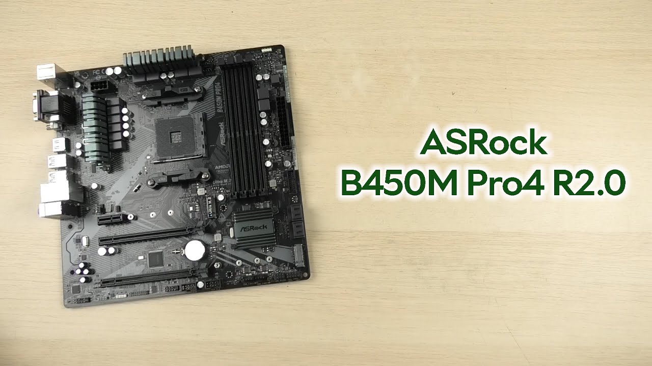 Розпаковка ASRock B450M Pro4 R2.0