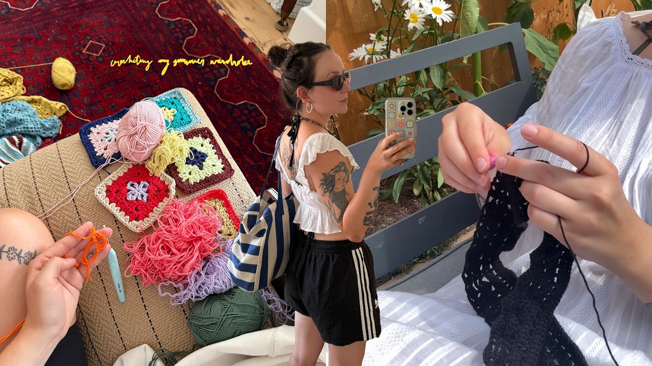 i'm once again crocheting my summer wardrobe !!