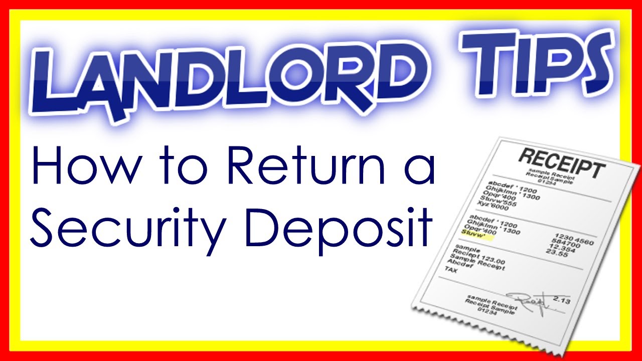 Returning a Tenant's Security Deposit | Landlord Tips