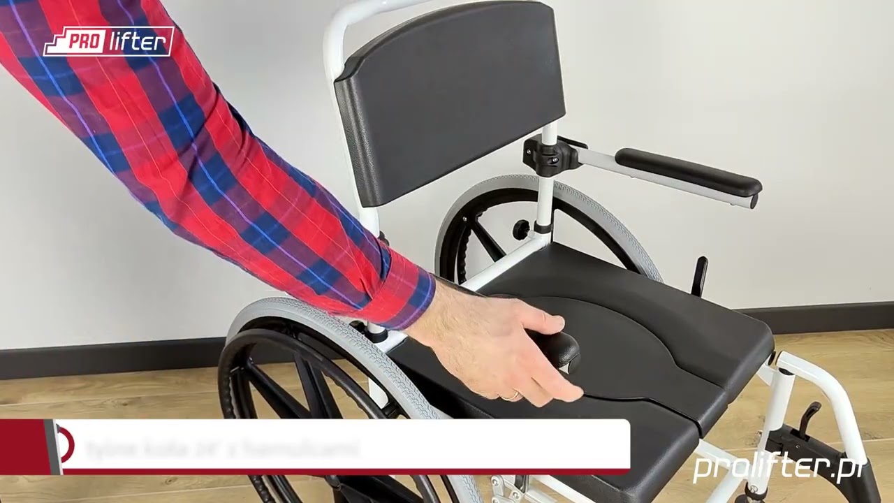 Wózek toaletowy z dużymi kołami SHOWER II Mobilex