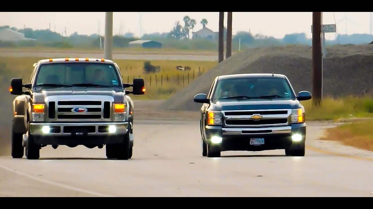 09' Ford F-350 Dually Vs Cammed 2011 Silverado (Before And After Mods)