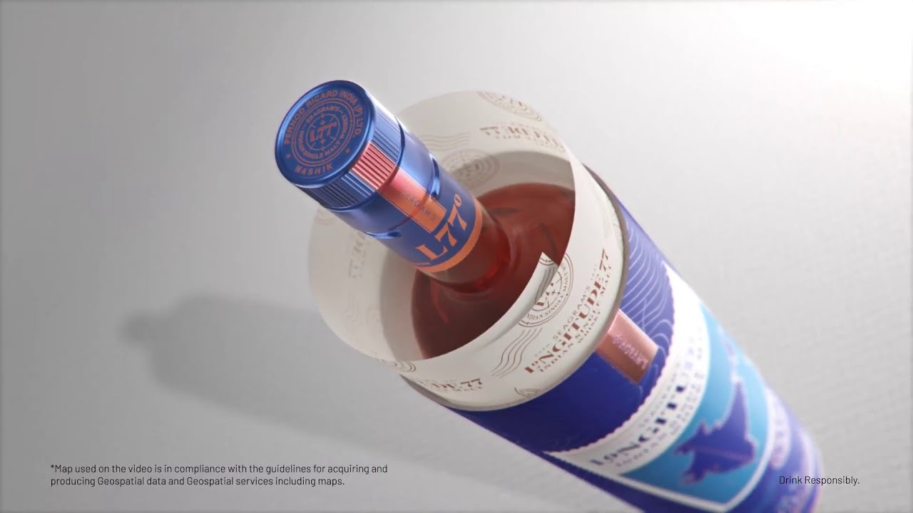 Immerse yourself in the latest CGI masterpiece &ndash; our recent project for Longitude 77 Whisky.