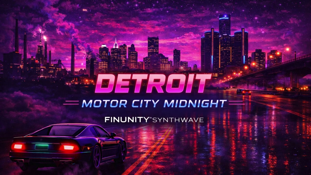 🌙 DETROIT – MOTOR CITY MIDNIGHT | FINUNITY™ SYNTHWAVE #MOTORCITYMIDNIGHT #DETROITNIGHTS