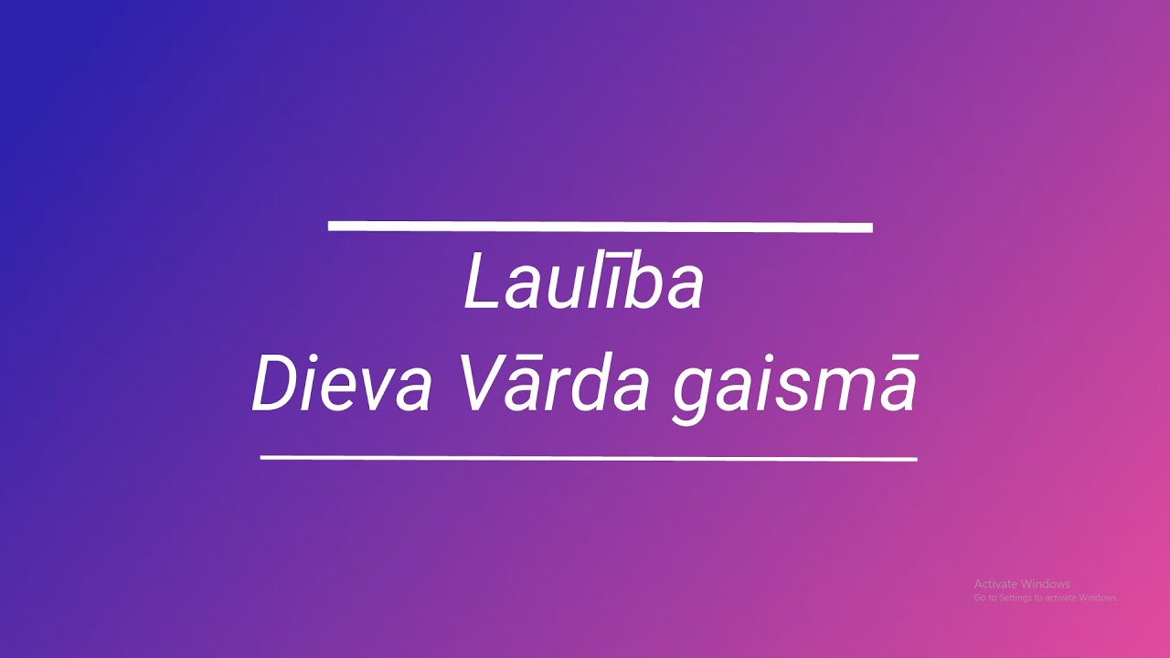 Laulība - Dieva Vārda gaismā