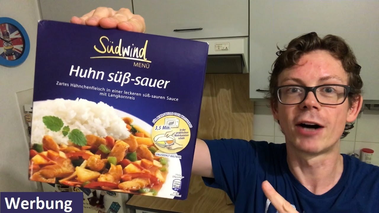 Huhn Süß Sauer: Fertiggericht von Südwind ohne Kühlung im Mikrowellen-Test: Das ist drin!