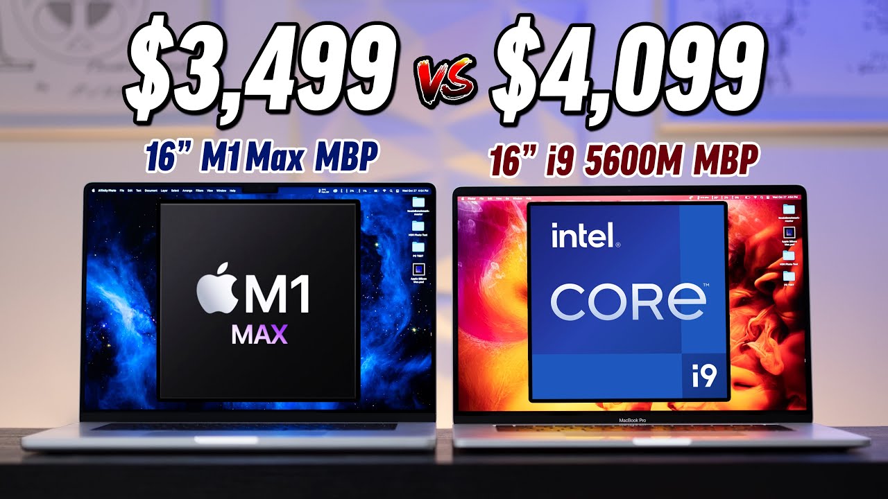 M1 Max против Intel 16