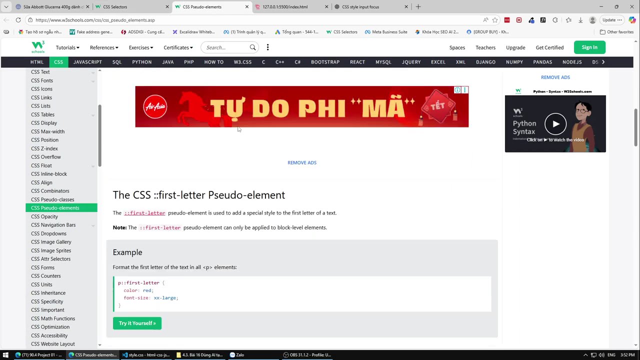 [HTML, CSS] Bài 14: CSS selectors phần cuối