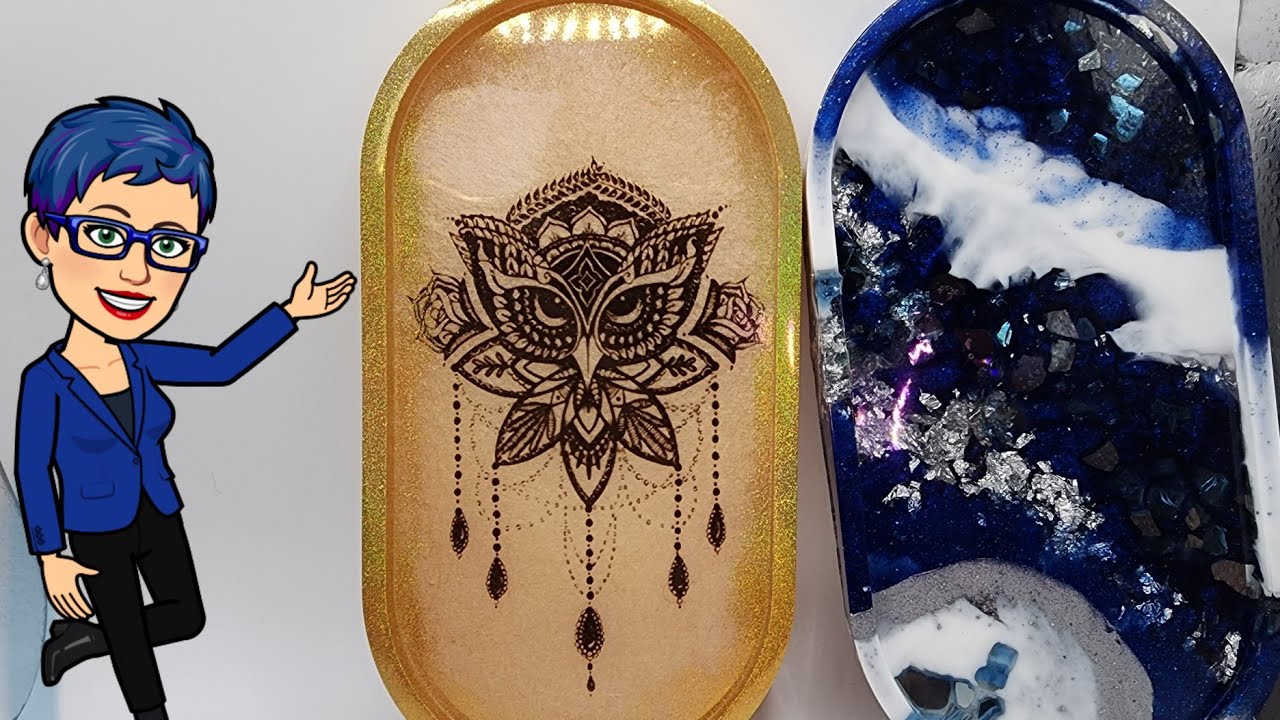 I'm back from the dead LOL. Let's make 2 different trinket trays using some Temporary tattoos#435