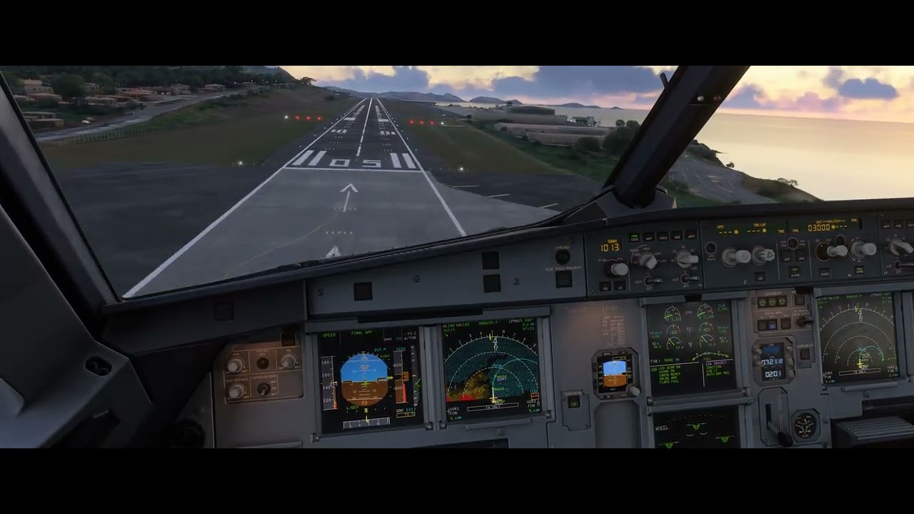 MSFS 2024 Landing Madeira / Funchal Runway 05 after go-around