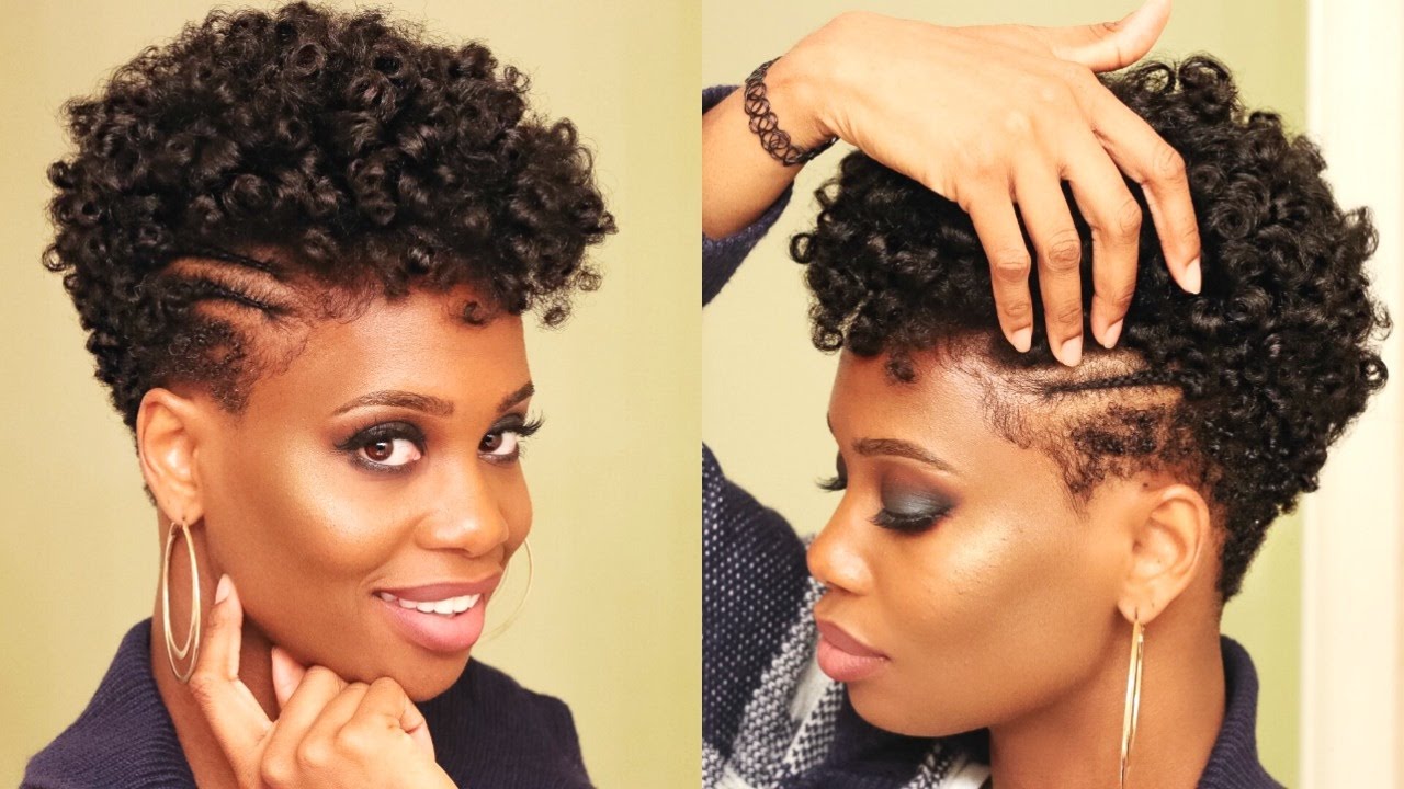 Double Braided Parts on Tapered Natural Hair | MissKenK