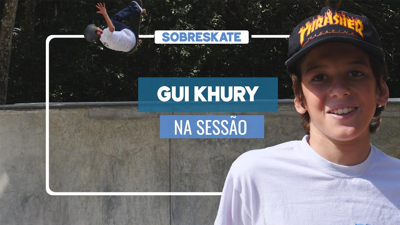 Gui Khury na sessão | sobreskate