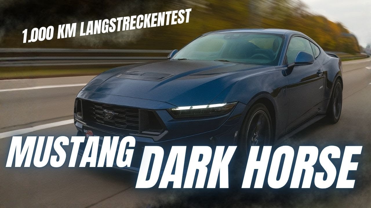 1000 km mit dem Mustang Dark Horse 2024 auf deutscher Autobahn! 🇩🇪