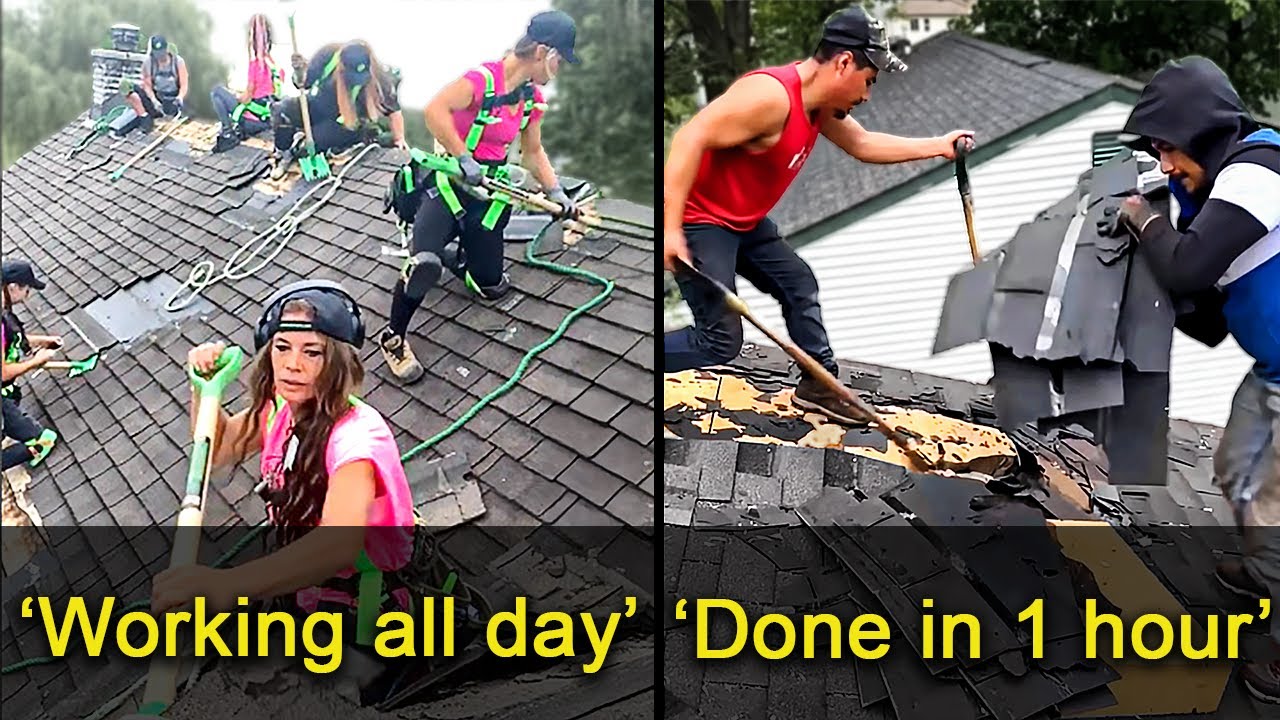 Independent Women Try Male Jobs...