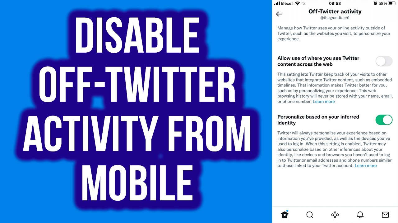 How to Disable Off-Twitter Activity from Mobile