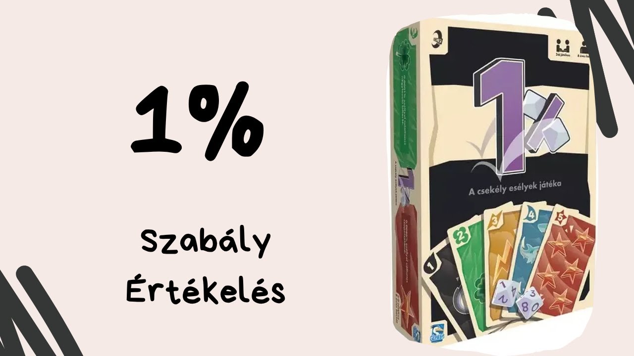 Továbbgondolt kalózkocka: 1% társasjáték játékbemutató és szabályismertető