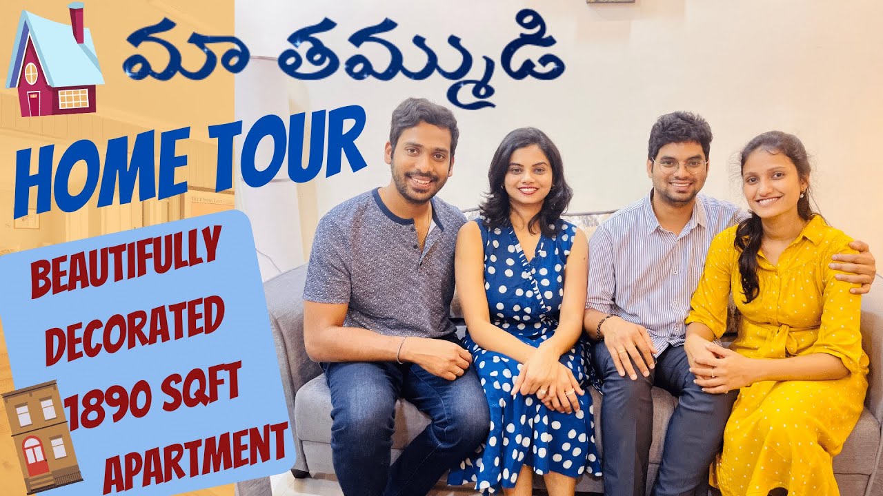 మా తమ్ముడి Home Tour 🏠| అందంగా Decorate చేసిన 1890 sqft Apartment | #DJVIndia |Budget Friendly Decor