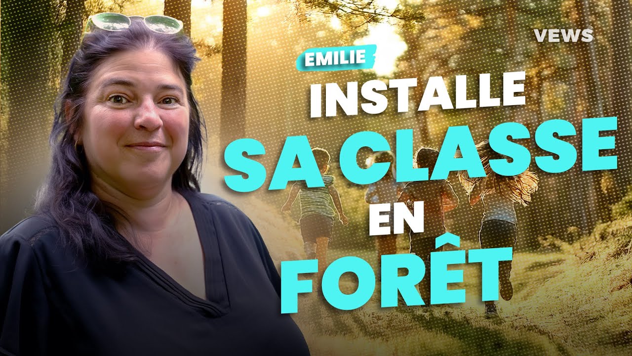 Enseigner en plein air dans les bois : on a suivi Émilie à 