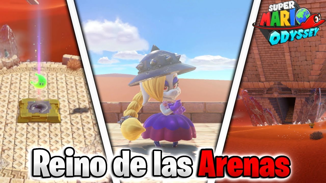 ESCALANDO LA PIRÁMIDE INVERTIDA | Super Mario Odyssey Reino de las Arenas