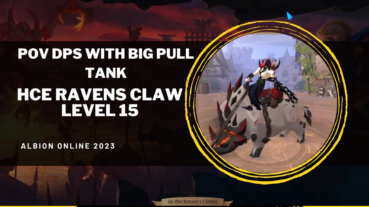 POV DPS SPEED RUN HCE 15 RAVENS CLAW WITH FULL BIG PULL #albiononline #bangargiegaming #hcealbion