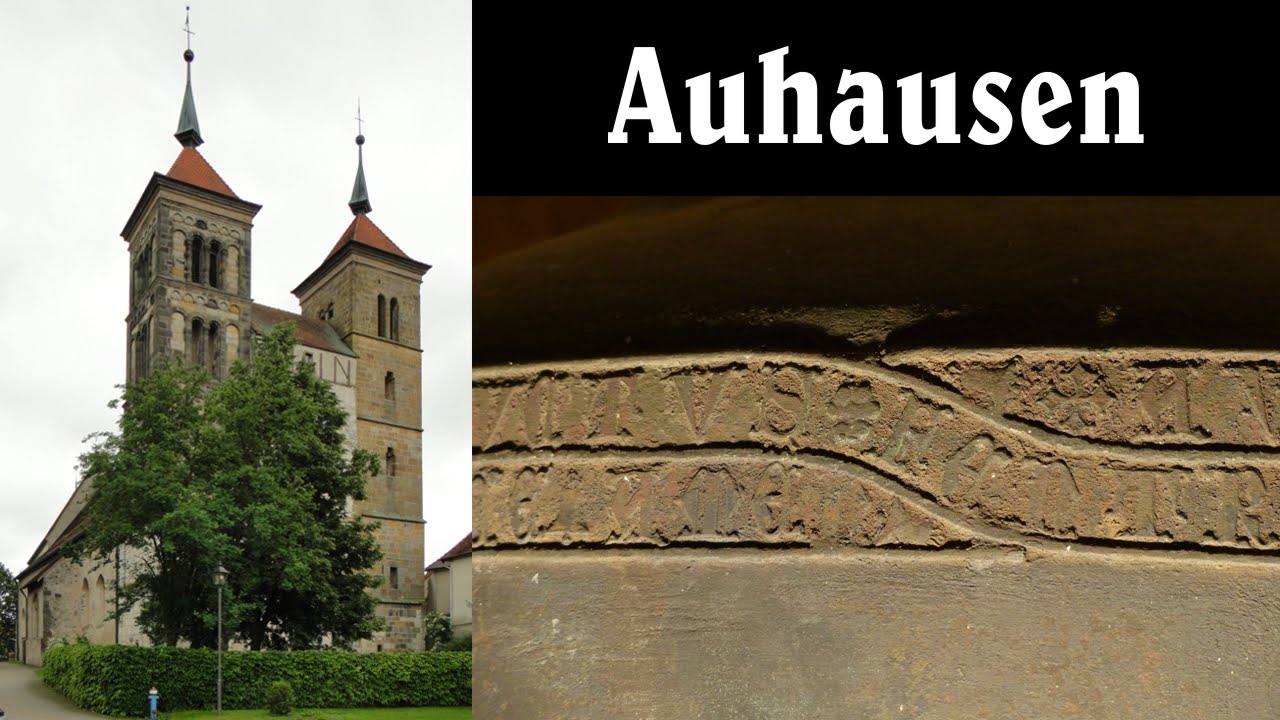 AUHAUSEN (DON), Ehem. Klosterkirche - Einzelglocken und mittelalterliches Vollgeläute (Turmaufnahme)