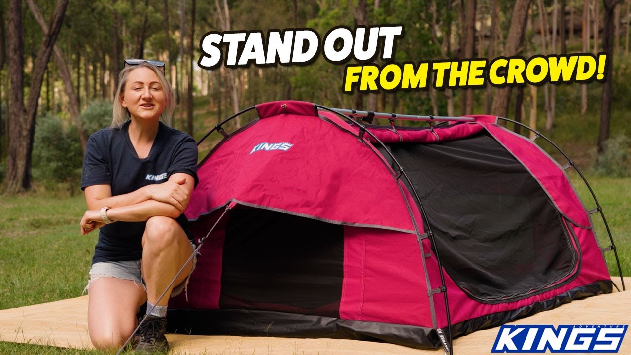 Adventure Kings Pink Double Swag Features