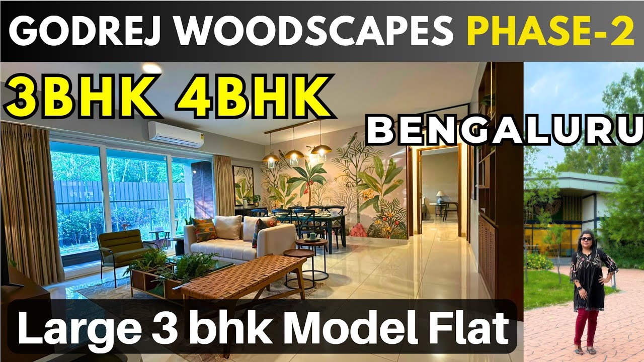 New launch property near Whitefield |Godrej Woodscapes Phase2|Large 3bhk Model Flat|Luxury Apartment
