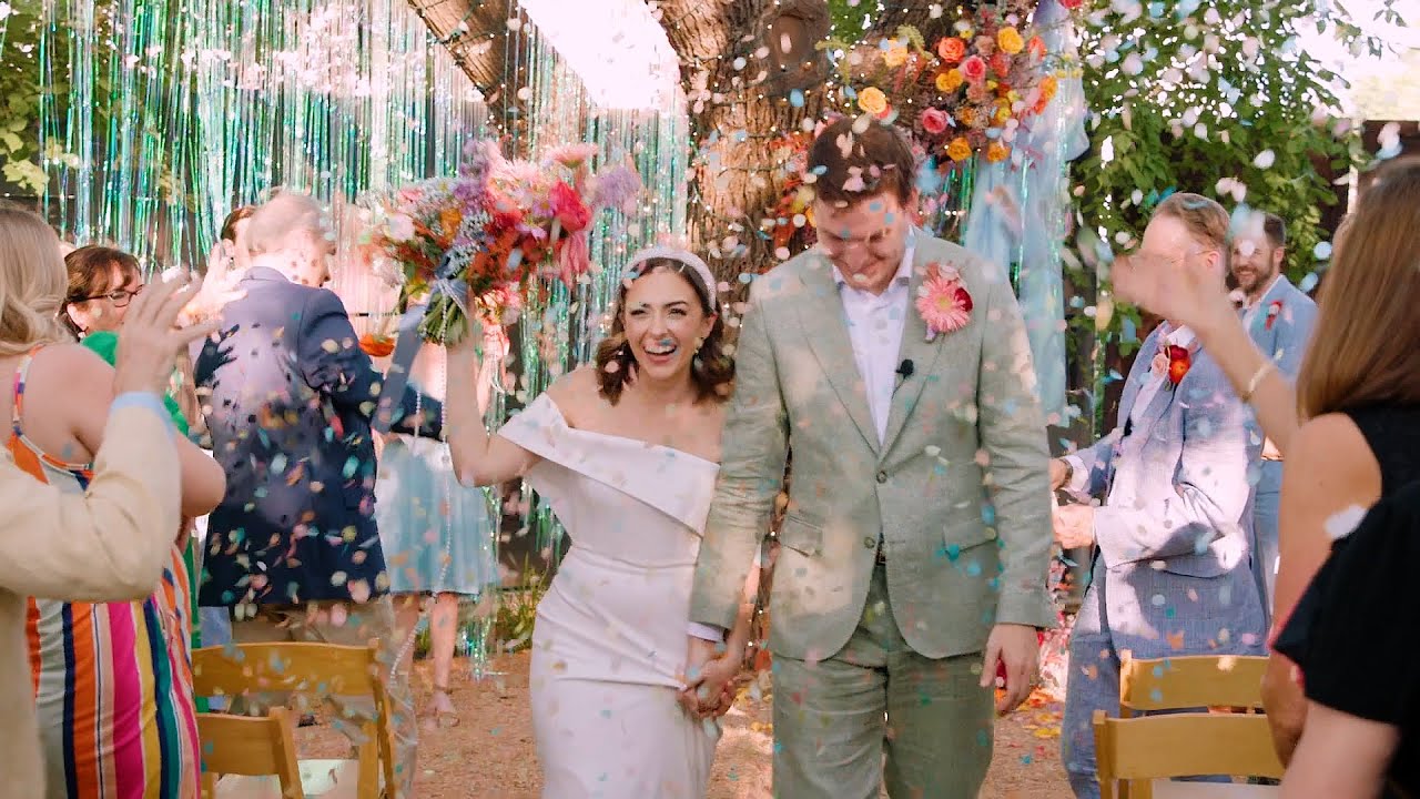 Alex + Wilder | Colorful Eclectic Wedding at Artspace 111