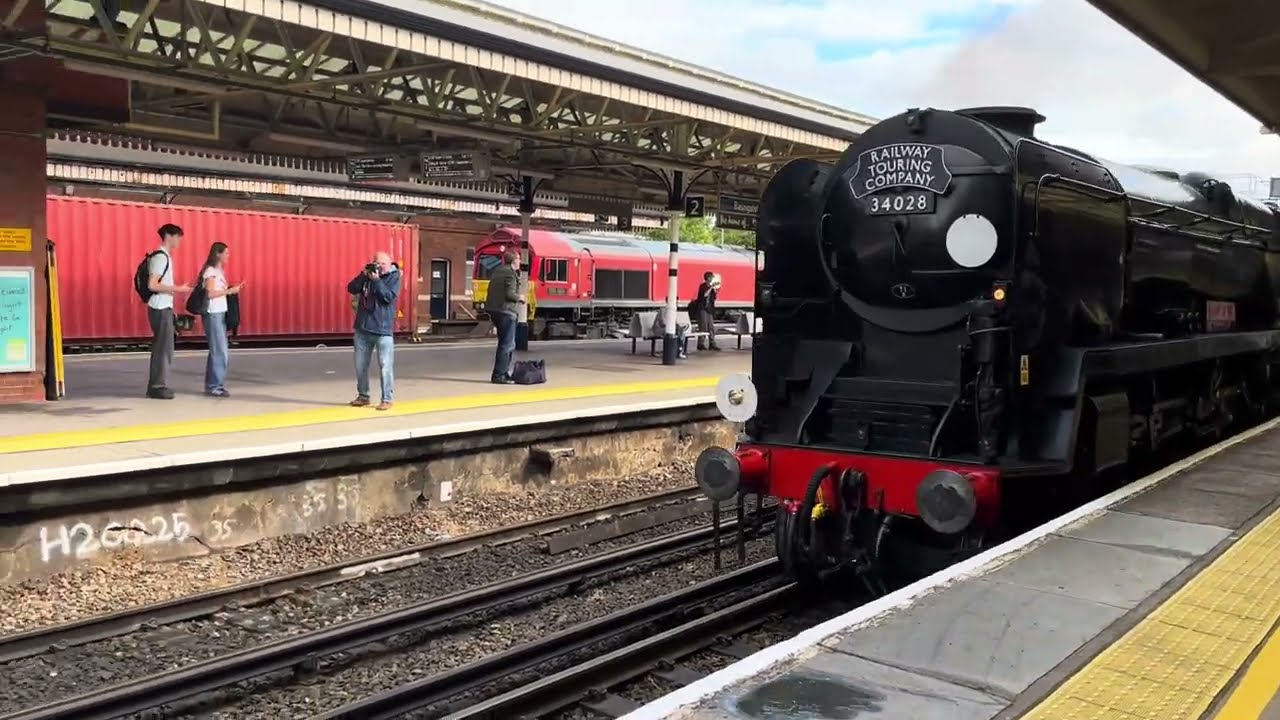 Eddystone arriving into Basingstoke on the Swanage belle railtour!