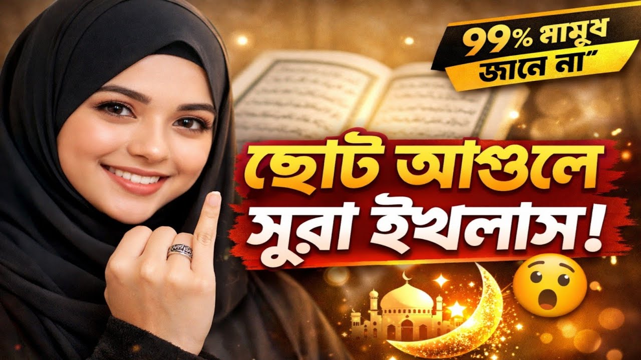 ডান হাতের ছোট আঙুলে সূরা ইখলাস পড়লে কি হয়? জানলে চমকে উঠবেন! গোপন আশ্চর্য আমল 😲