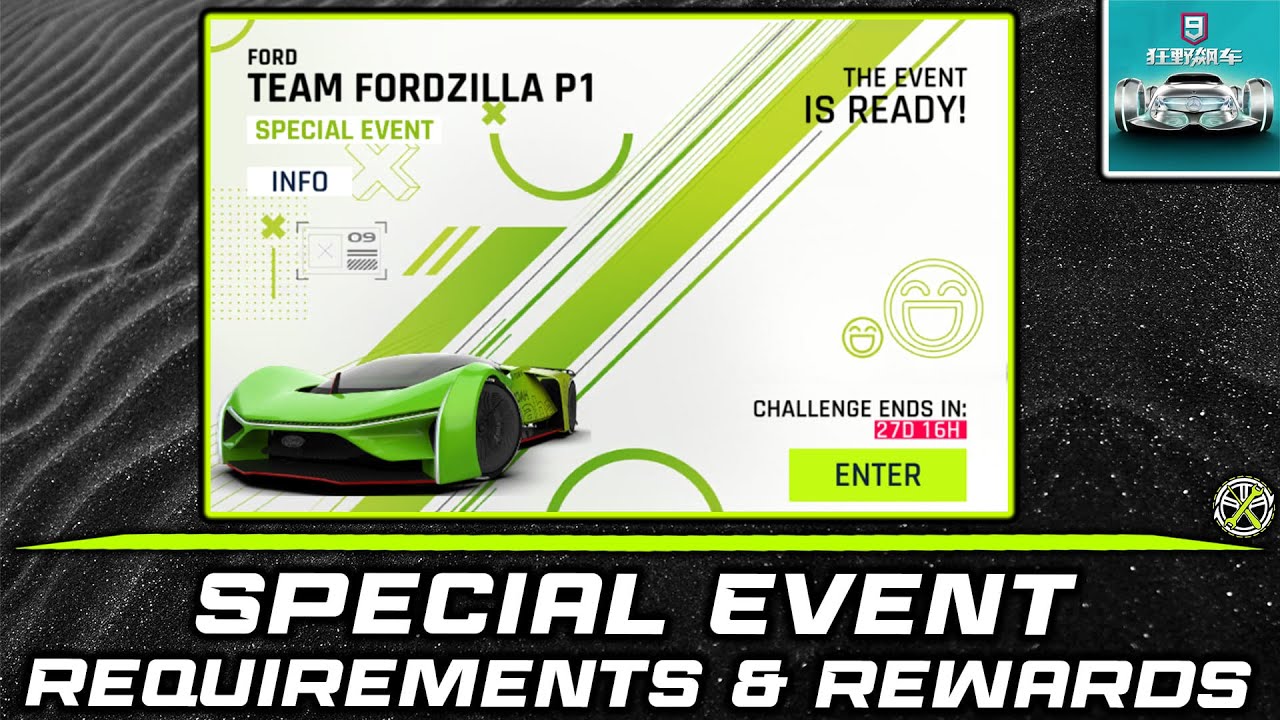 Asphalt 9 CN | 2nd Fordzilla P1 Special Event Reqs & Rewards