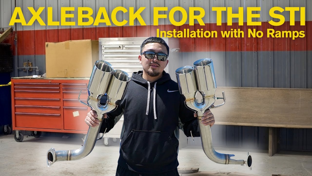 Muffler Delete with Remark Axleback Exhaust Stainless Double Wall Tips