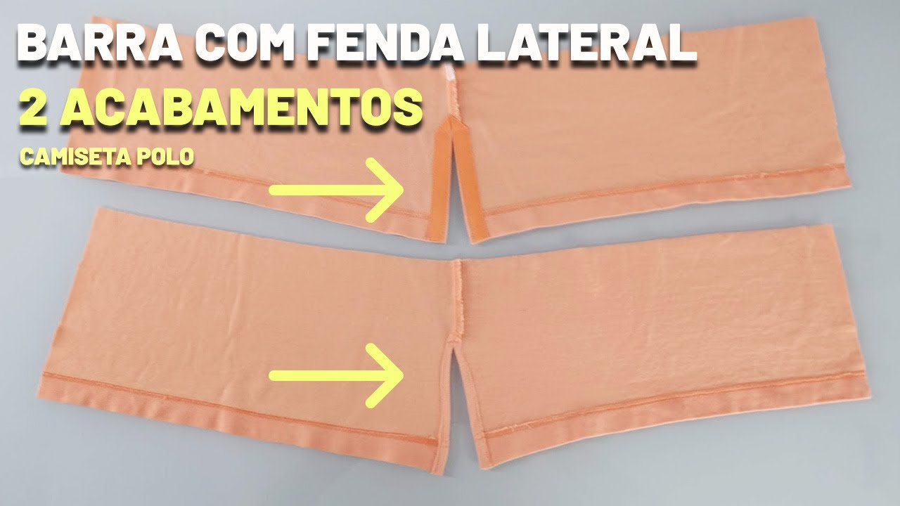 BARRA COM ABERTURA LATERAL - Camiseta Polo