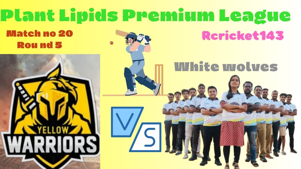 Yellow Warriors💛 VS White Wolves🤍|Round 5 Match no 20|Yellow Need 75 Runs off 6 overs #rcricket143 