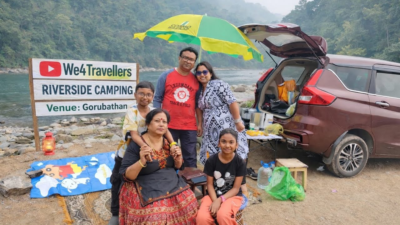 Dooars River side camping at gorubathan ⛱️🥗🚘