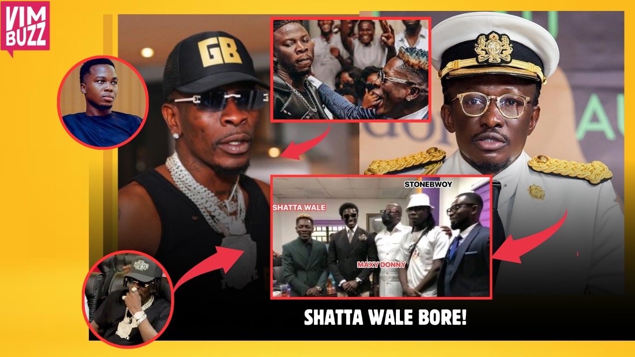 Shatta Wale CLA$HES With Cheddar + REPLIES Bongo Ideas Over His Drip Vs Stonebwoy At The Event