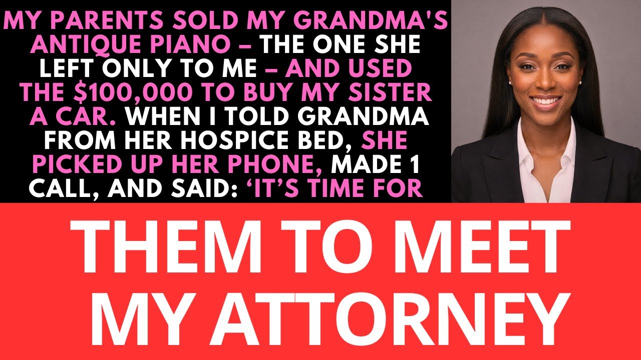 MY PARENTS SOLD MY GRANDMA'S ANTIQUE PIANO-THE ONE SHE LEFT ONLY TO ME-AND USED THE $100,000 TO BU..