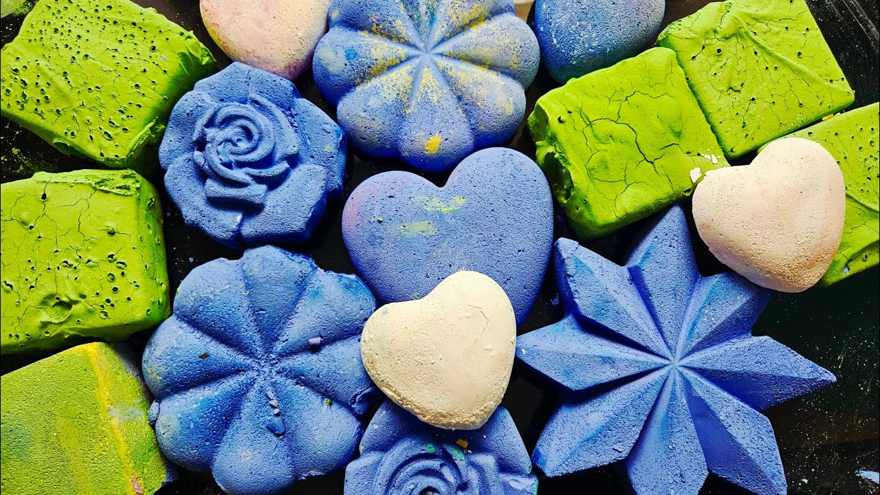 Crispy Gymchalk Crush ASMR | Dry, Soft & Powdery Relaxing Sounds 💙💚