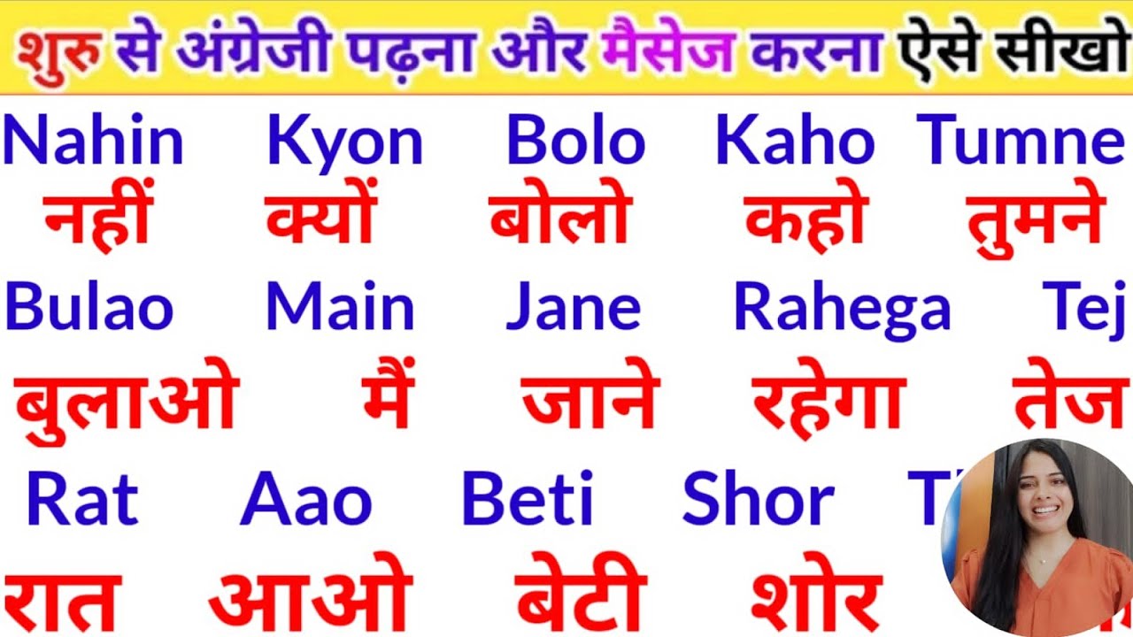 English me Nam likhna padhna kaise sikhe | English seekhen |  |How to write hindi To English Name