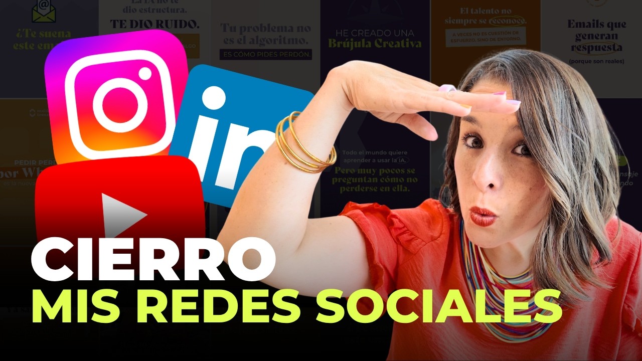 ¿Por qué dejo Instagram y YouTube por 2 meses?