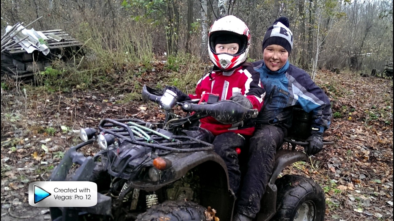На квадроцикле ATV125 круглый год