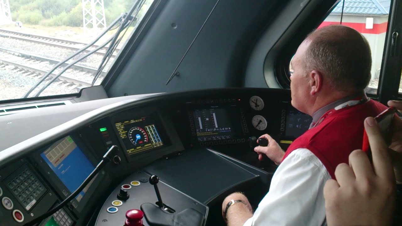 Работа машиниста за пультом управления stadler kis