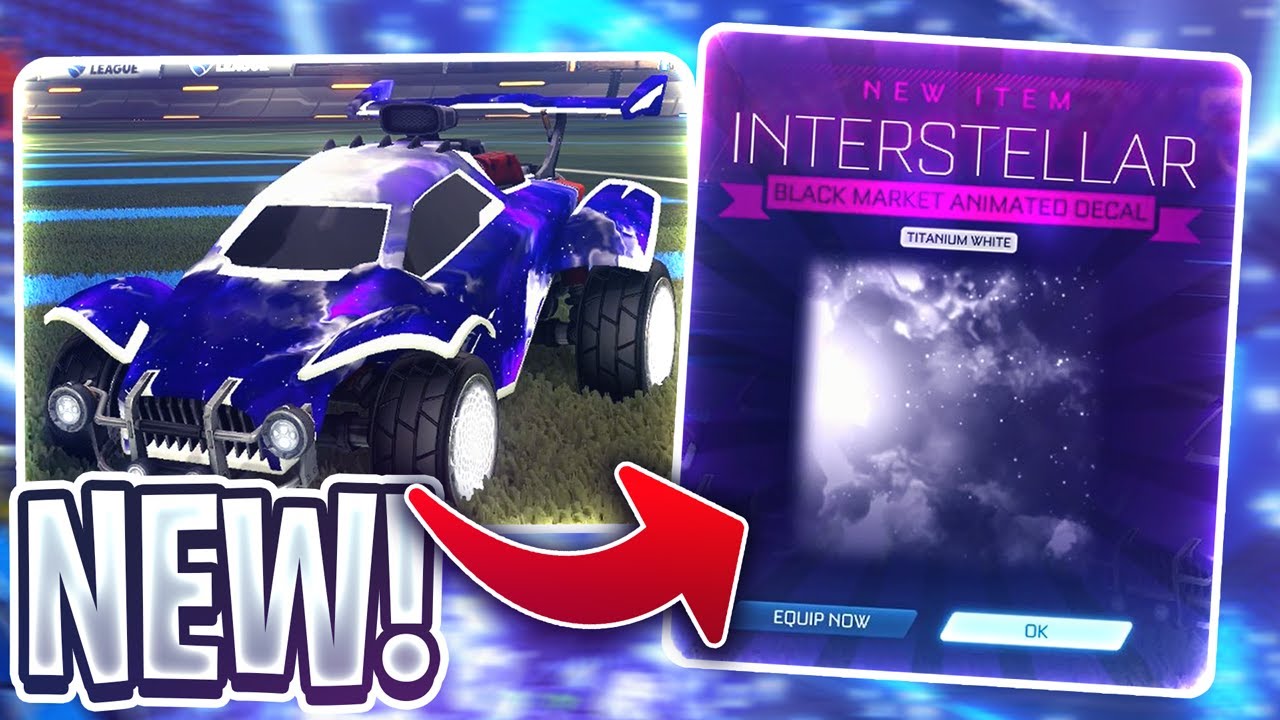 I GOT TITANIUM WHITE INTERSTELLAR! (MOST EXPENSIVE BLACK MARKET ON ROCKET LEAGUE)