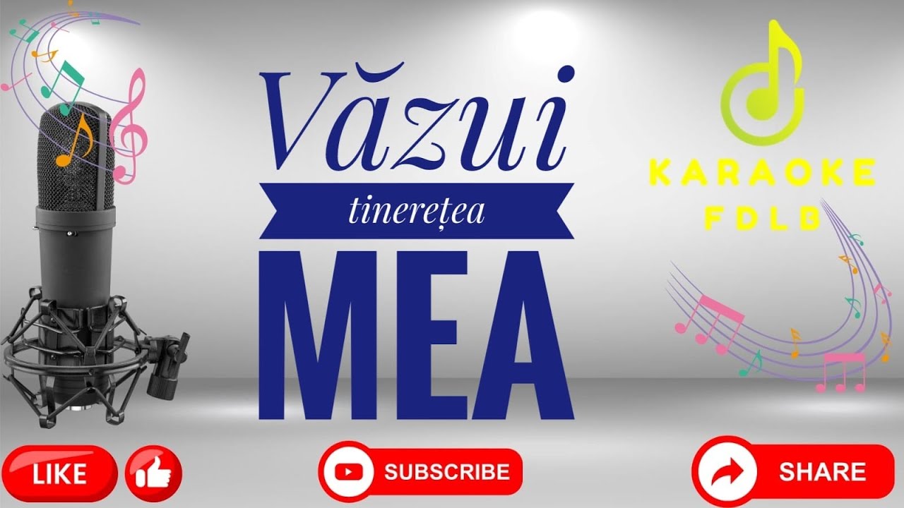Văzui tinereţea mea  //Karaoke//Versuri//Negative//Populara🛑Re/minor🛑