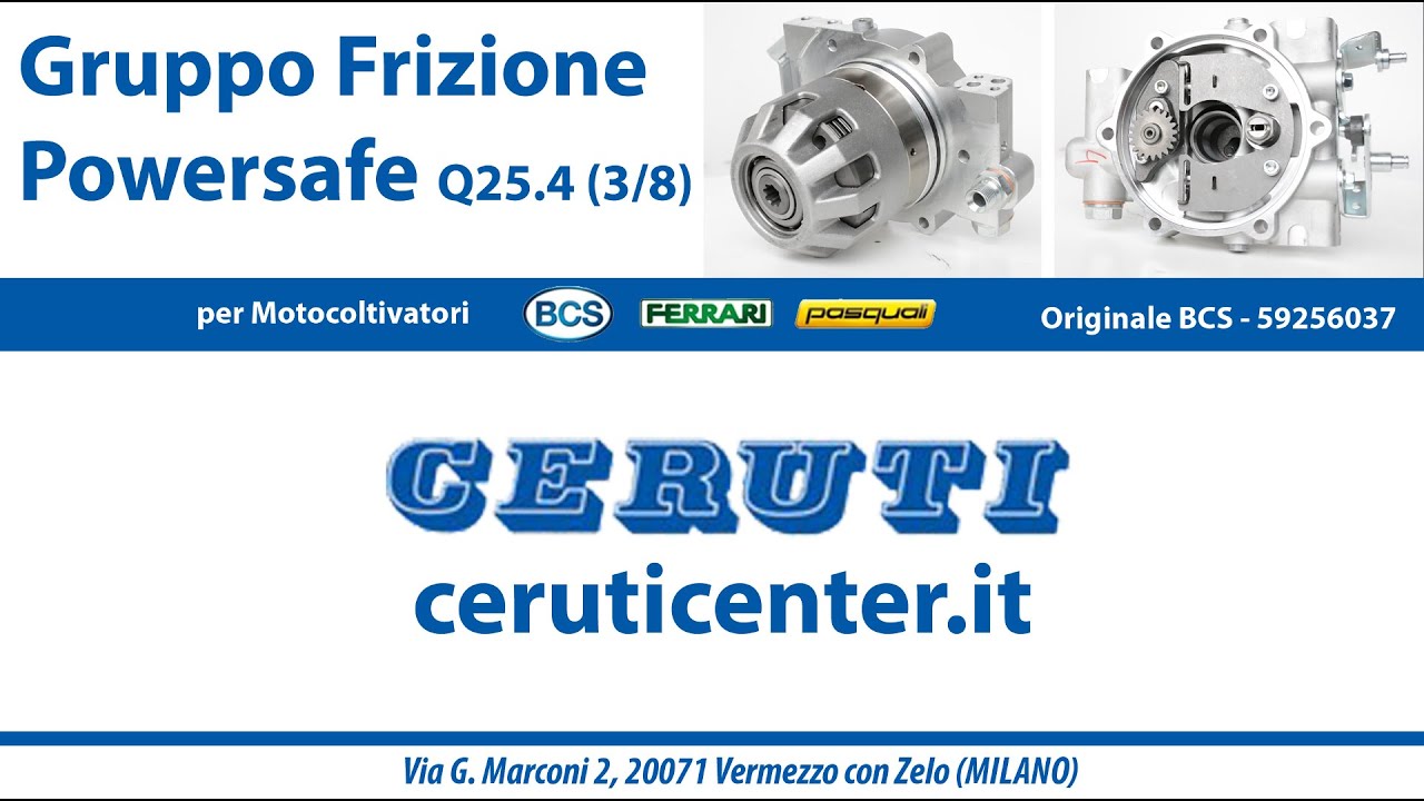 Gruppo Frizione Powersafe Q25.4 (3/8) - Originale BCS - 59256037