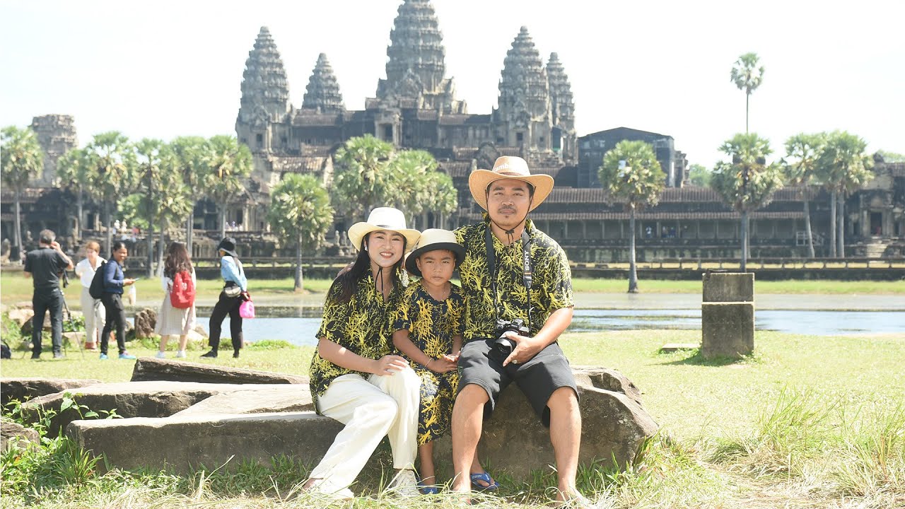 We go to visit Angkor Wat, Siem Reap, Cambodia / Trip & Family time