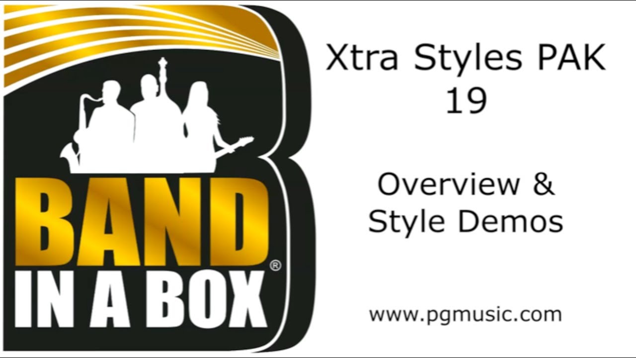 Band-in-a-Box® - Xtra Styles PAK 19 Demos