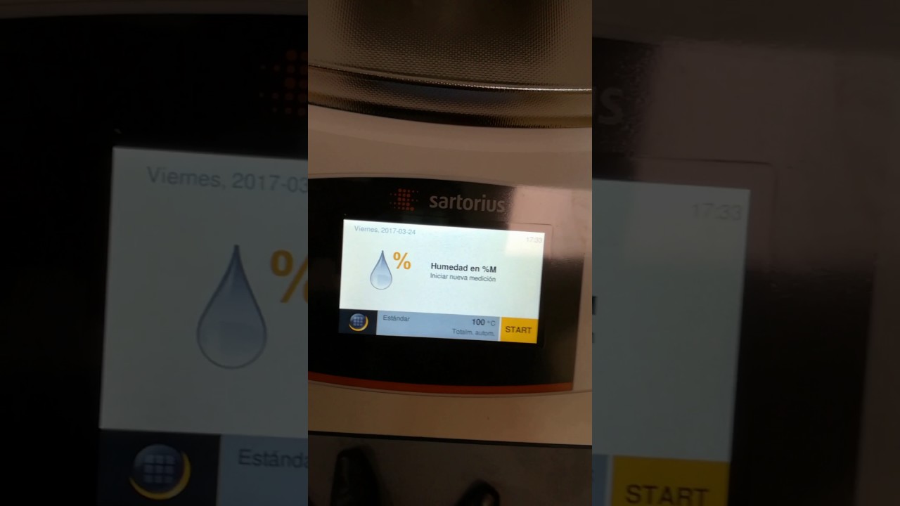 Manejo del MA37 Sartorius Analizador
