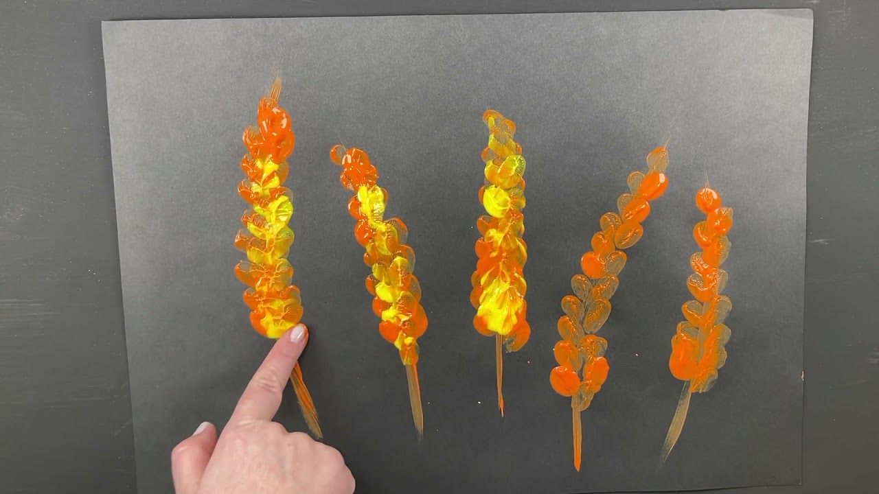 Výtvarné techniky - Jarní luční kvítí