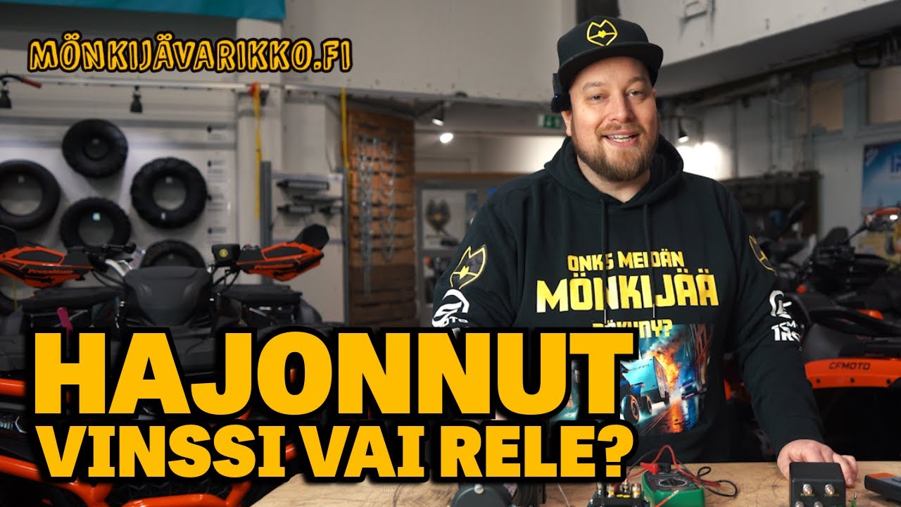 Hajonnut vinssi vai rele? - Näin selvität vian!