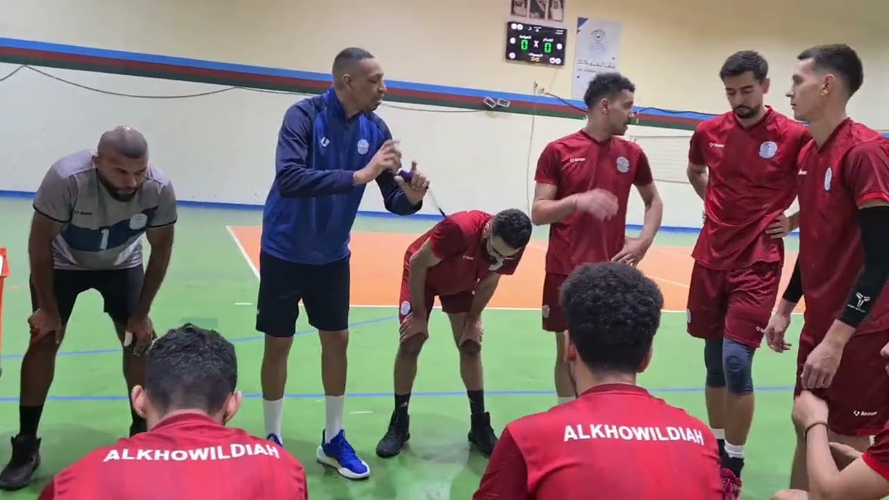 تمرين استعداد الفريق الاول للكرة الطائرة